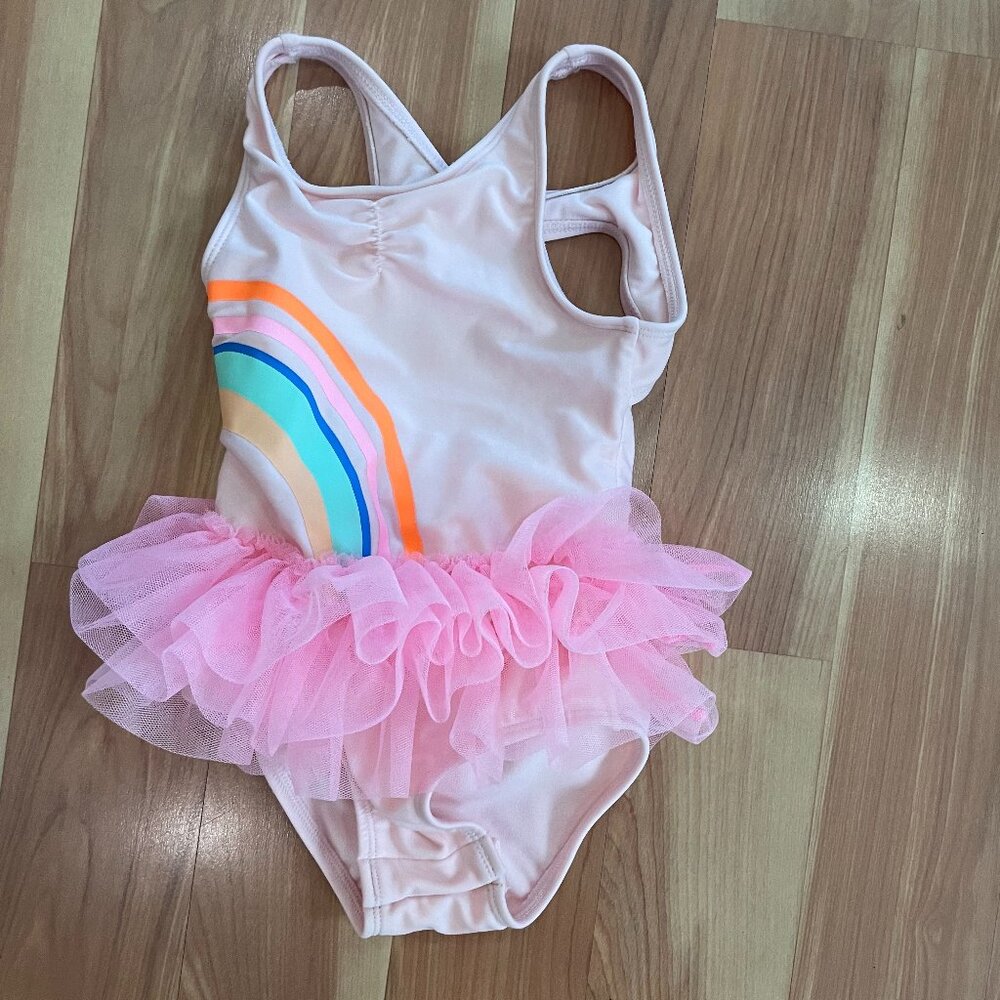 Cat and Jack Girls One-Piece Swimsuit | 4T | Pink Ballerina